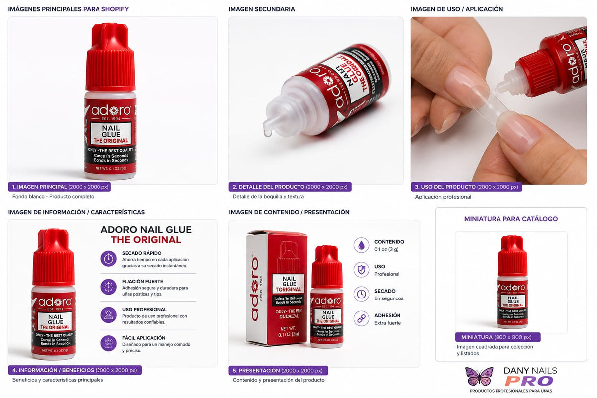 Adoro Nail Glue The Original — Pegante Profesional para Uñas