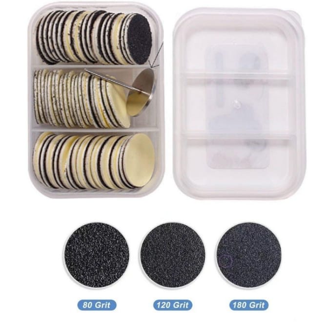 Discos de lijas Reemplazables 80/120/180  para torno de uñas
