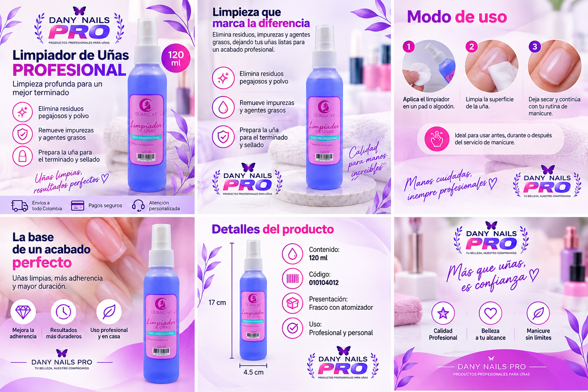 Limpiador de Uñas Profesional 120 ml