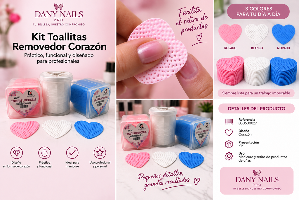 Kit Toallitas Removedor Corazón