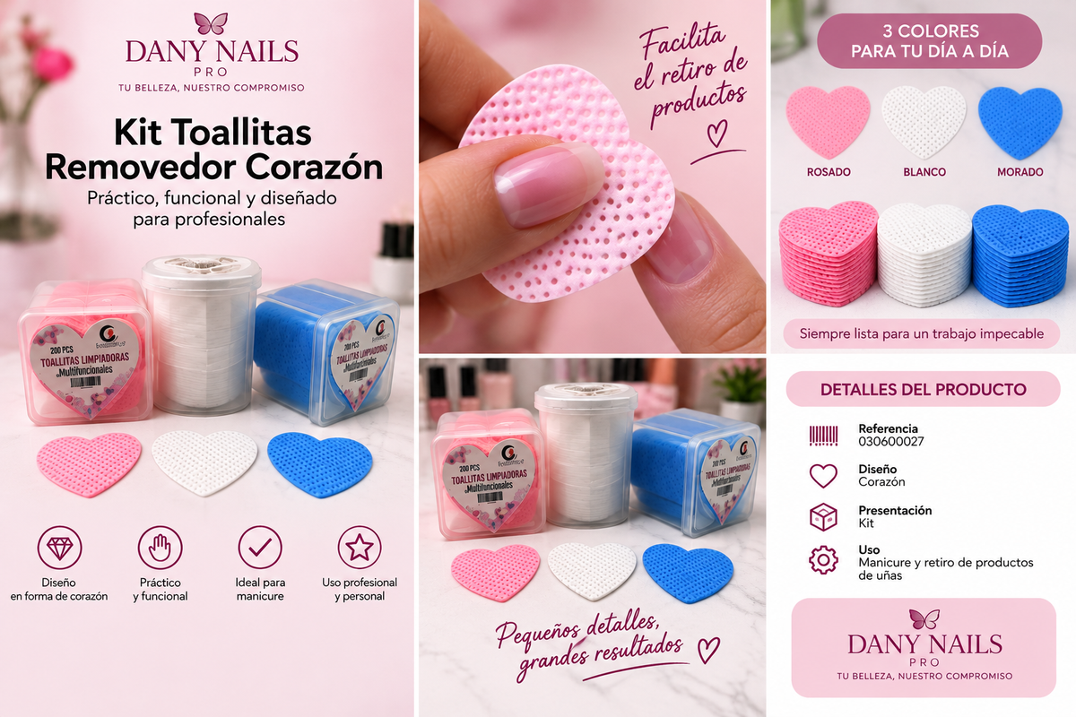 Kit Toallitas Removedor Corazón