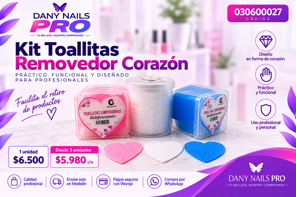 Kit Toallitas Removedor Corazón