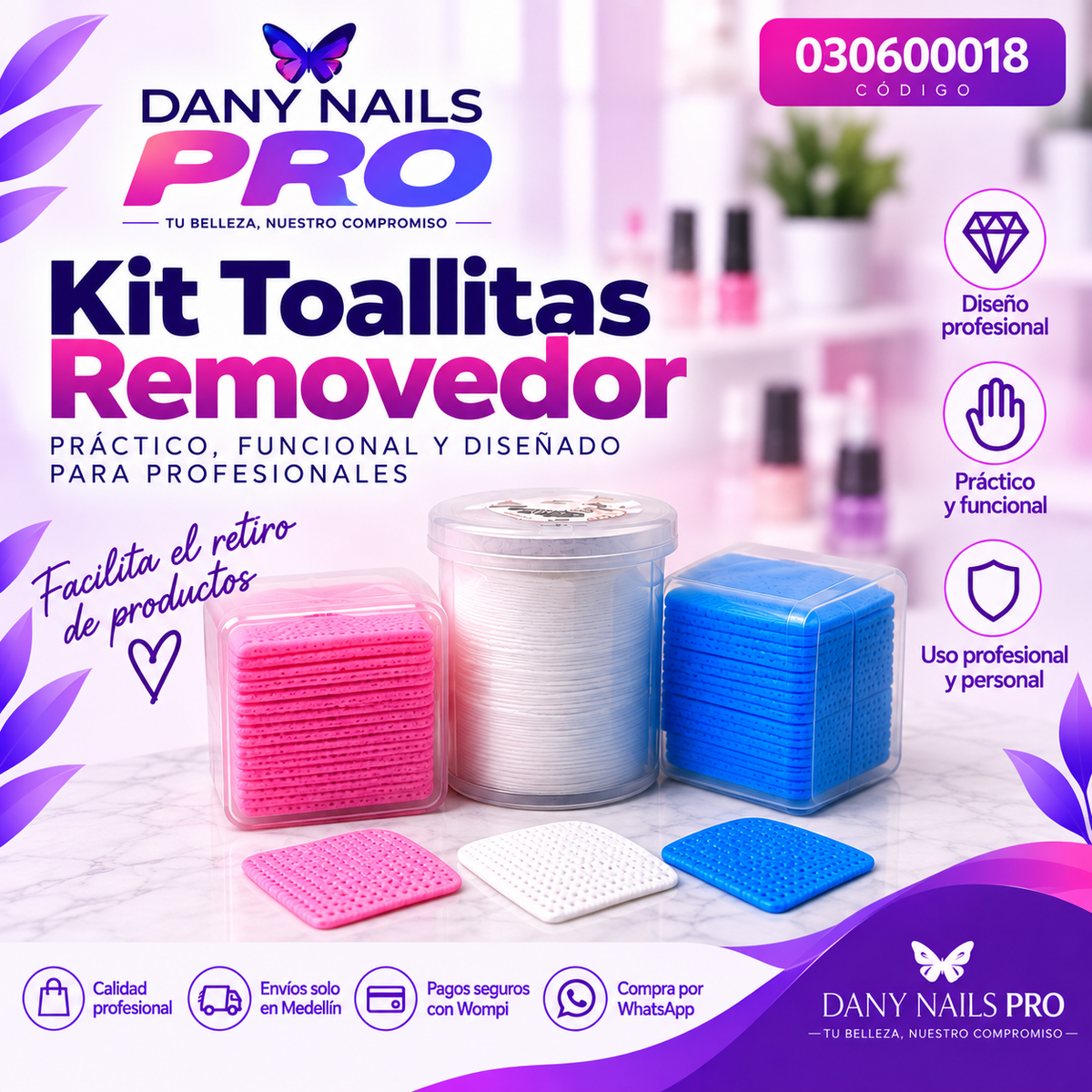 Kit Toallitas Removedor