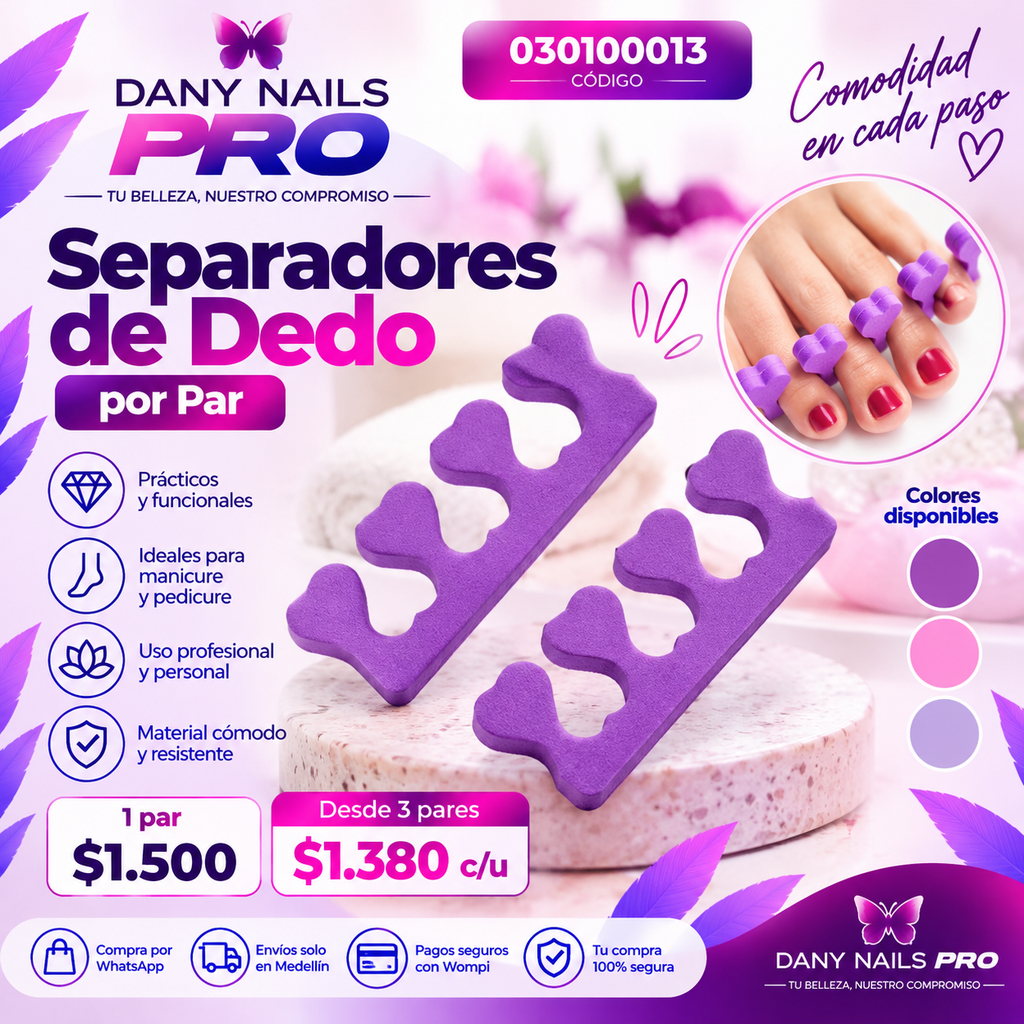 Separadores de Dedo por Par