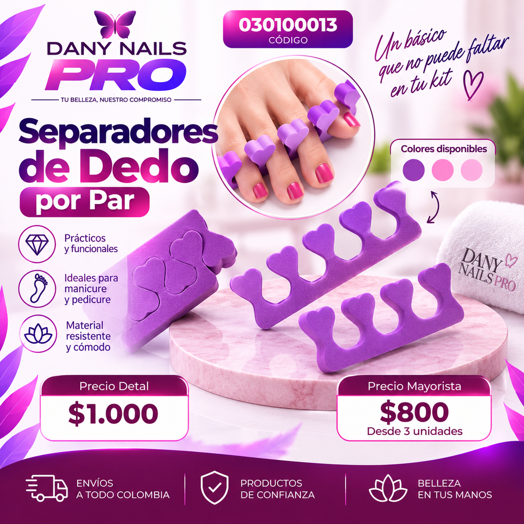 Separadores de Dedo por Par