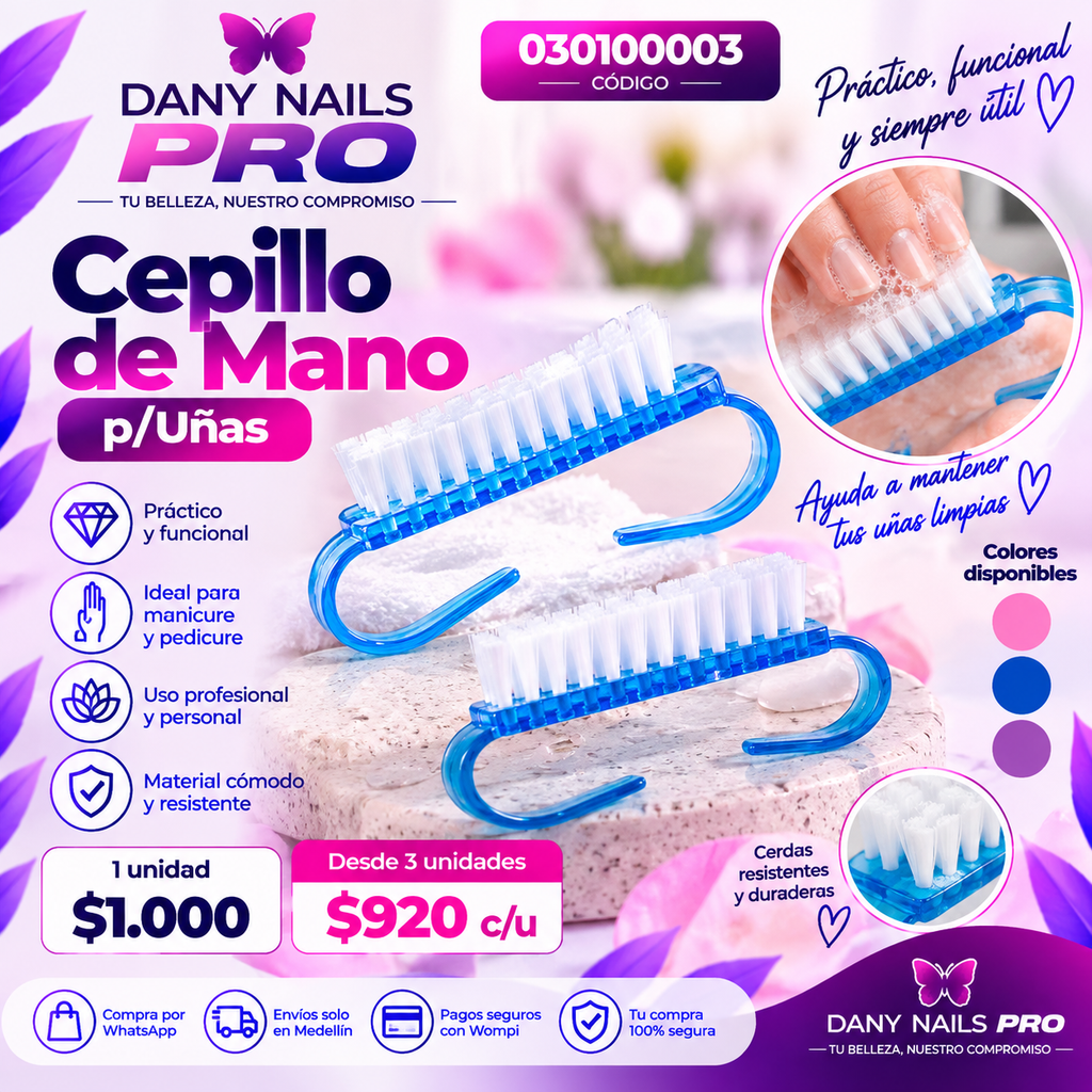 Cepillo de Mano p/Uñas