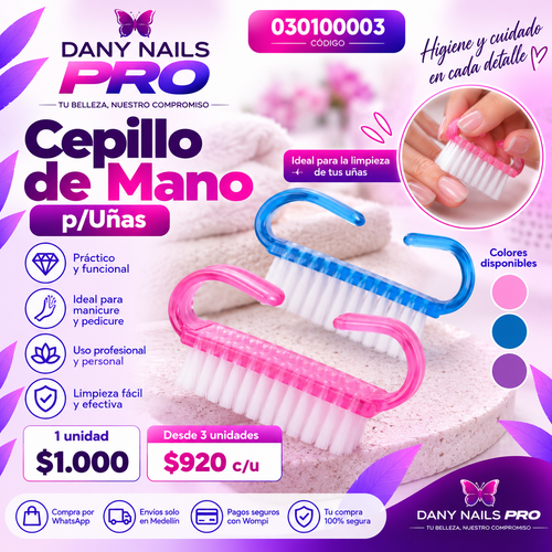 Cepillo de Mano p/Uñas