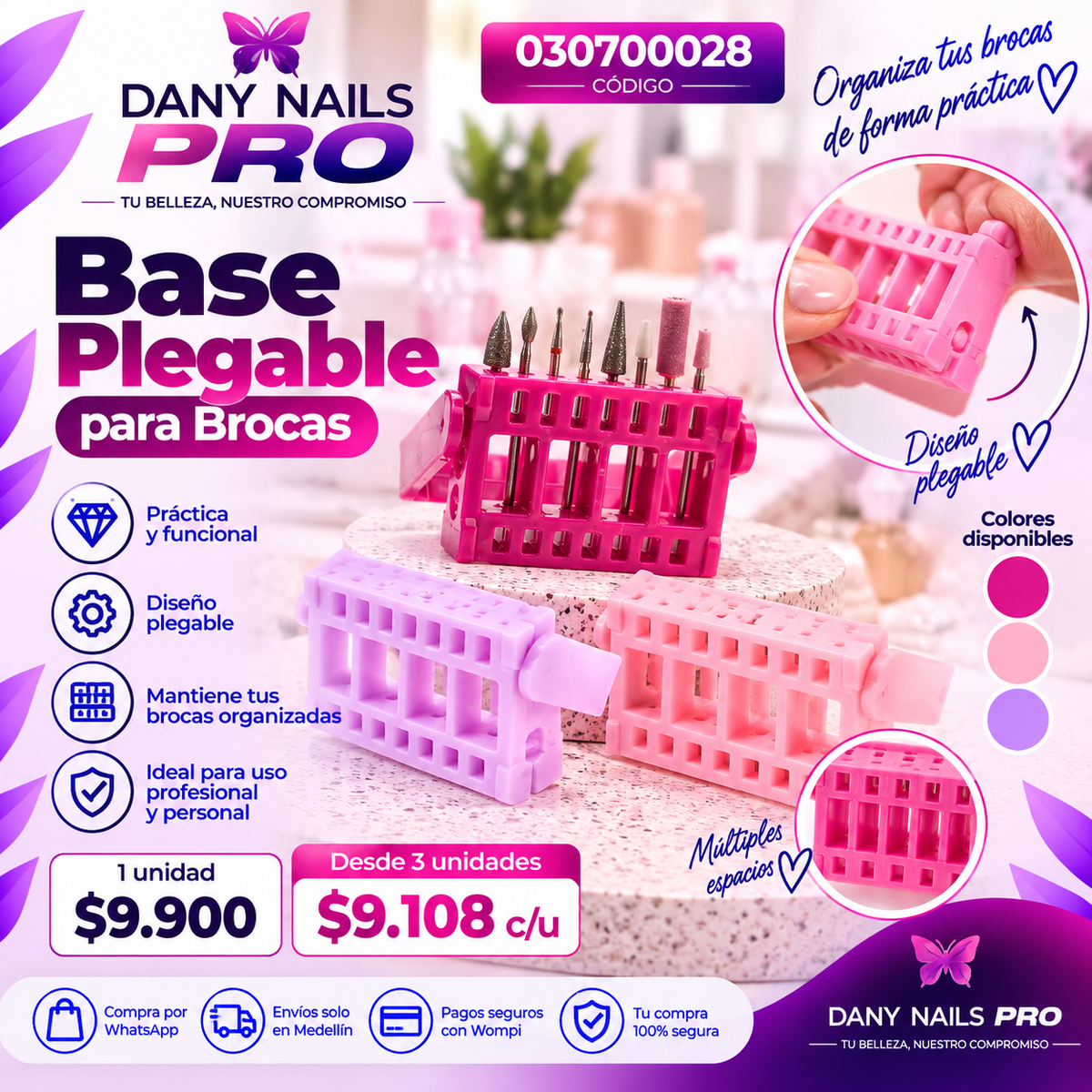 Base Plegable para Brocas