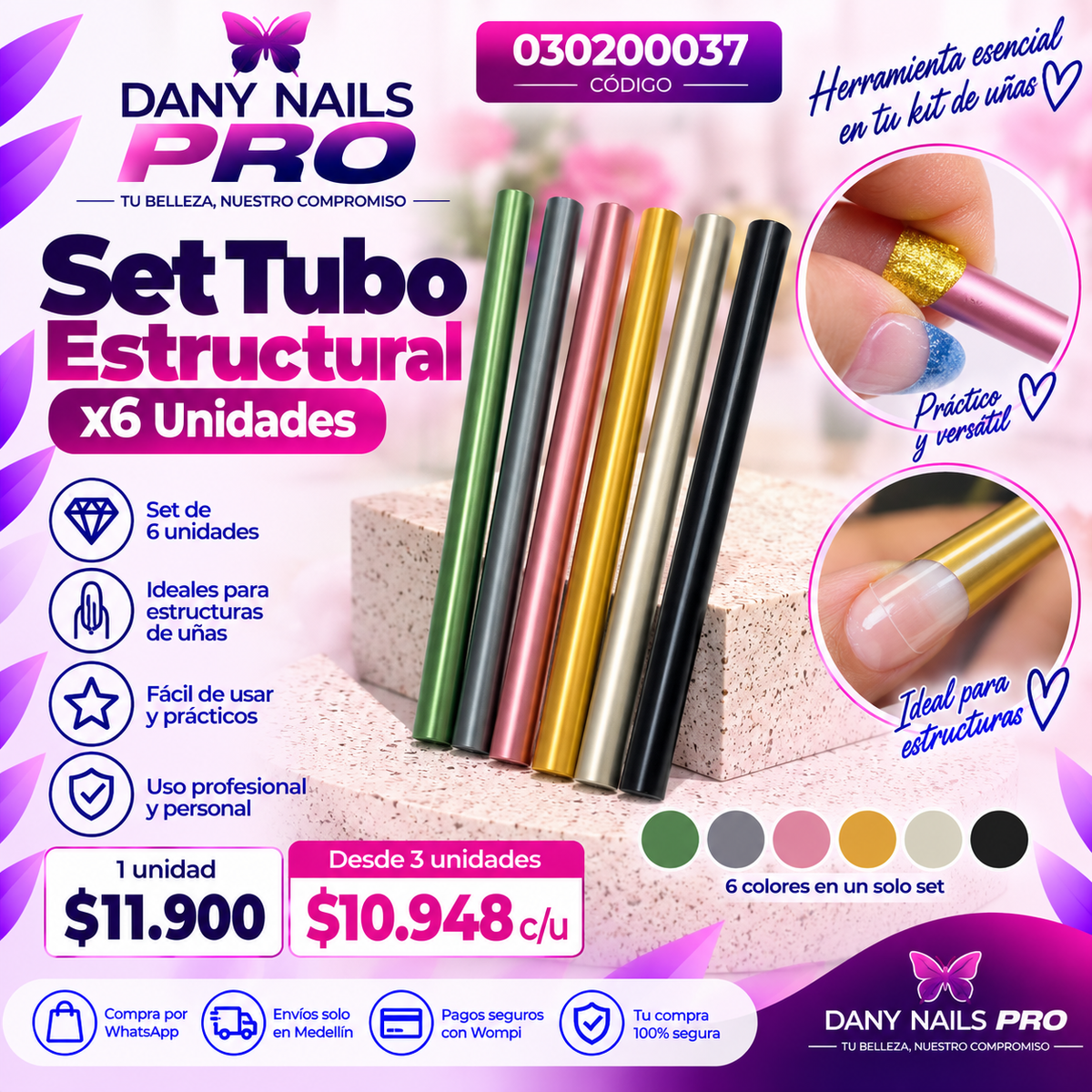 Set Tubo Estructural x6