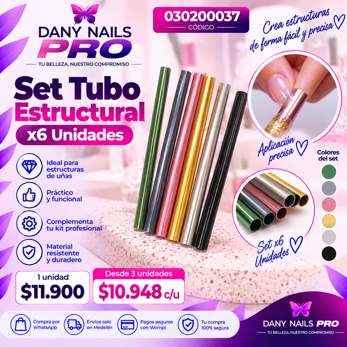 Set Tubo Estructural x6