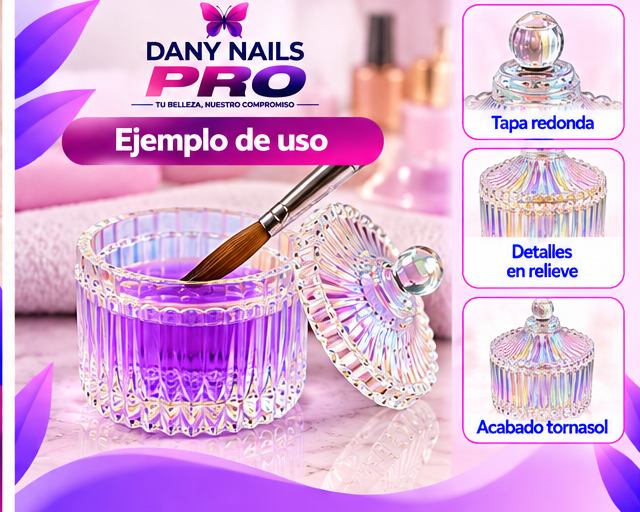 💎 Copa M. Cristal Tapa Redonda Tornasol