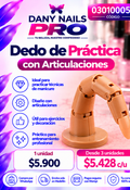 💅 Dedo de Práctica con Articulaciones