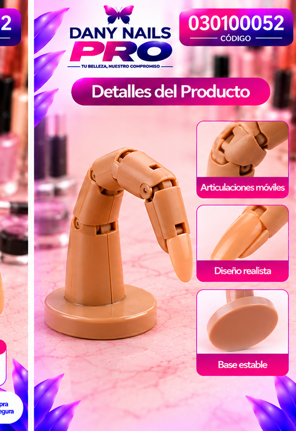 💅 Dedo de Práctica con Articulaciones