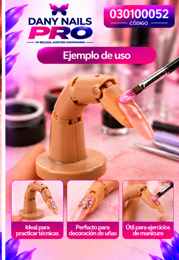 💅 Dedo de Práctica con Articulaciones