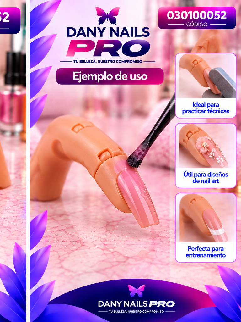 💅 Dedo de Práctica con Articulaciones