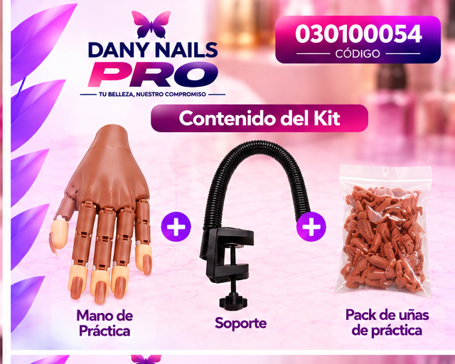 💅 Mano de Práctica con Soporte