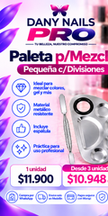 💅 Paleta p/Mezclar Pequeña c/Divisiones