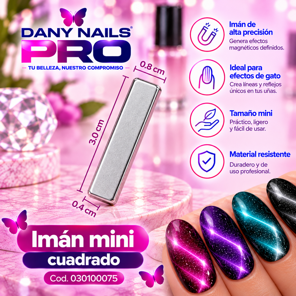 🧲 — Imán mini cuadrado