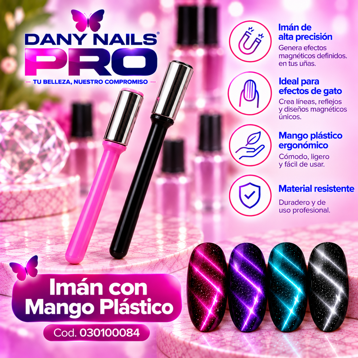 🧲 — Imán con Mango Plástico