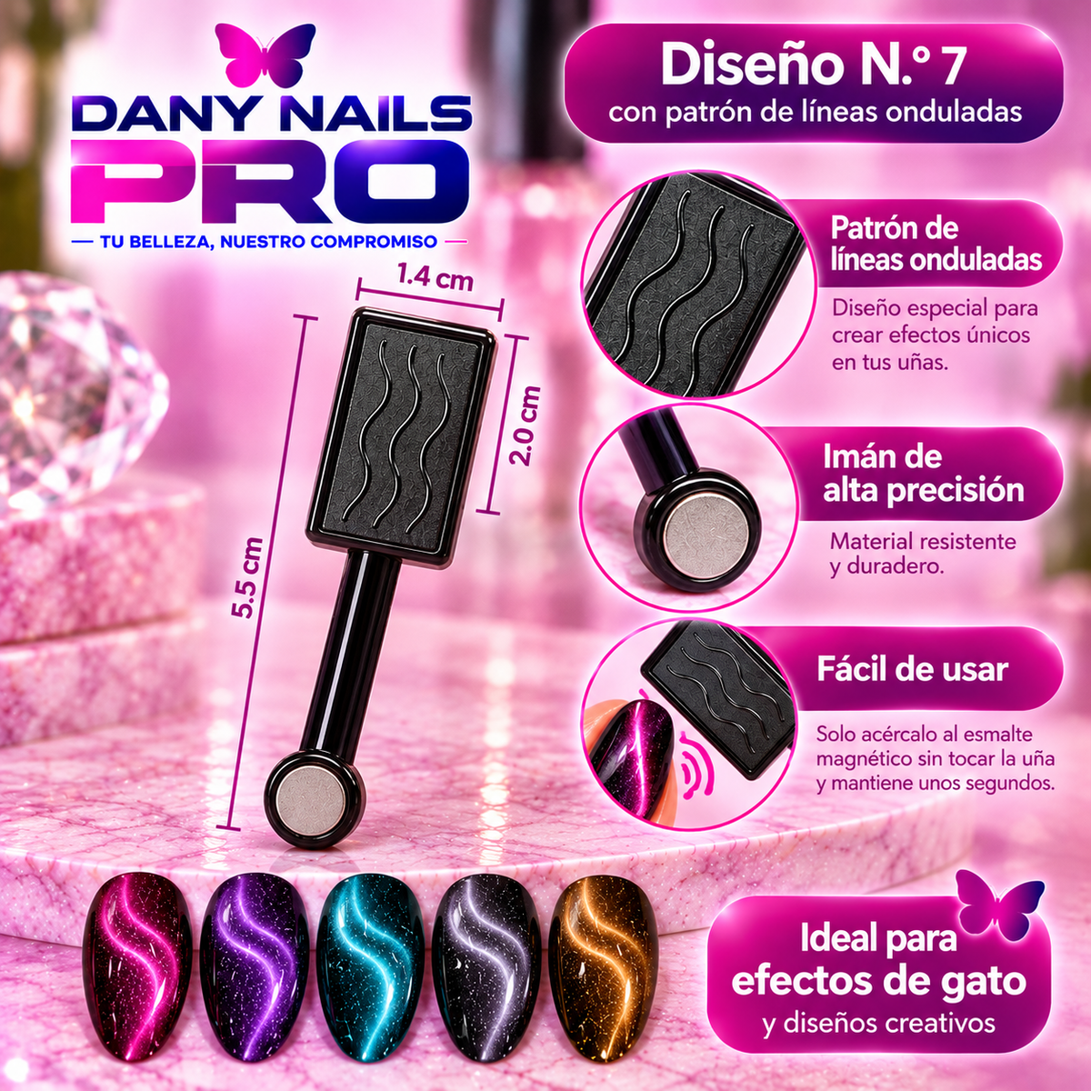 🧲  — Imán con forma N.º 7
