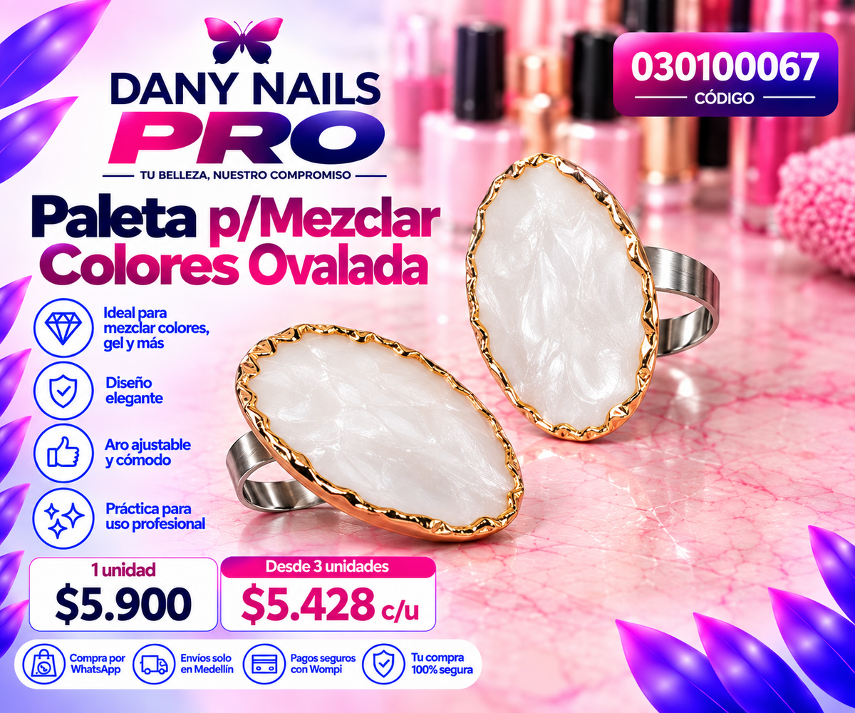 💅 Paleta p/Mezclar Colores