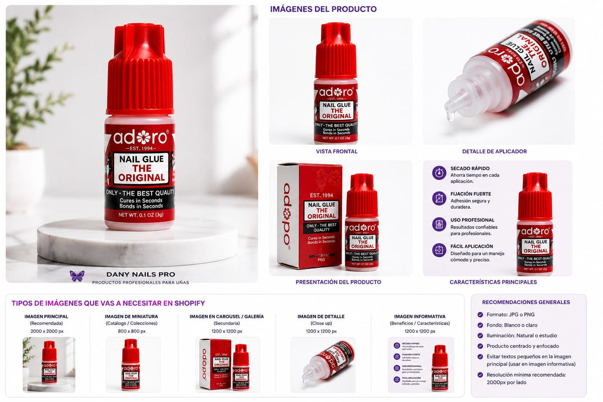 Adoro Nail Glue The Original — Pegante Profesional para Uñas